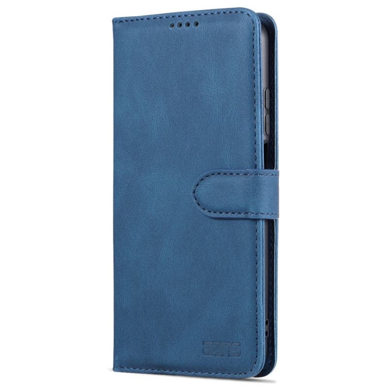 Capa De Couro Para Xiaomi Redmi 10 Efeito Couro Azns