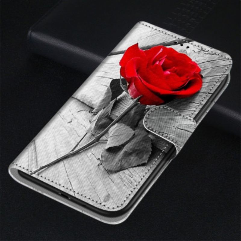 Capa De Couro Para Xiaomi Redmi 10 Maravilha Floral