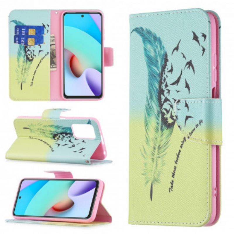 Capa Flip Para Xiaomi Redmi 10 Aprender A Voar