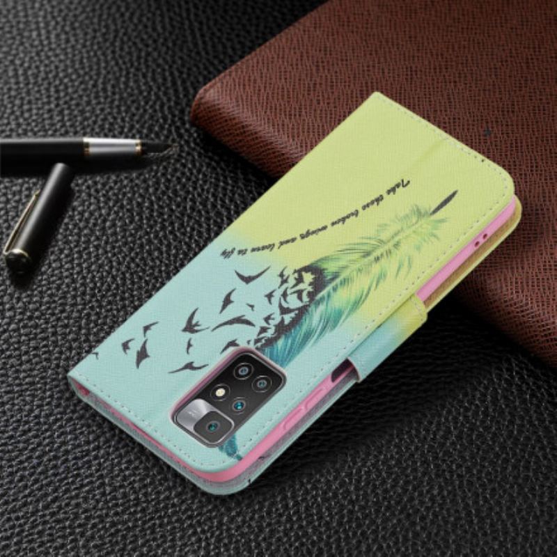 Capa Flip Para Xiaomi Redmi 10 Aprender A Voar