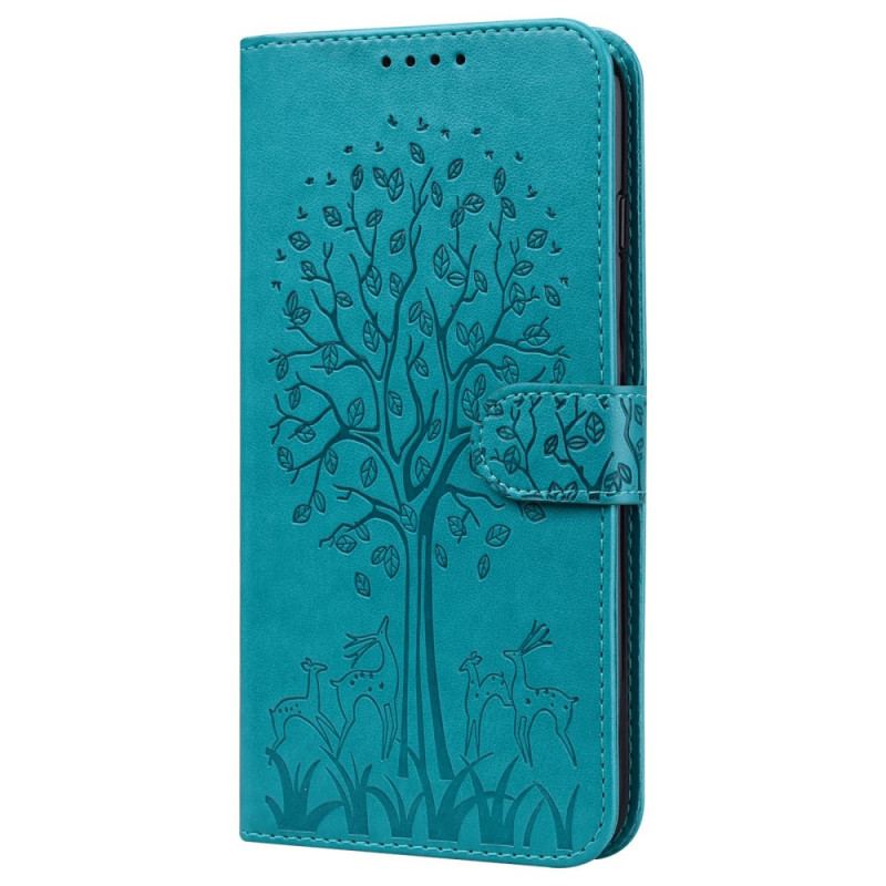 Capa Flip Para Xiaomi Redmi 10 Árvore E Veado