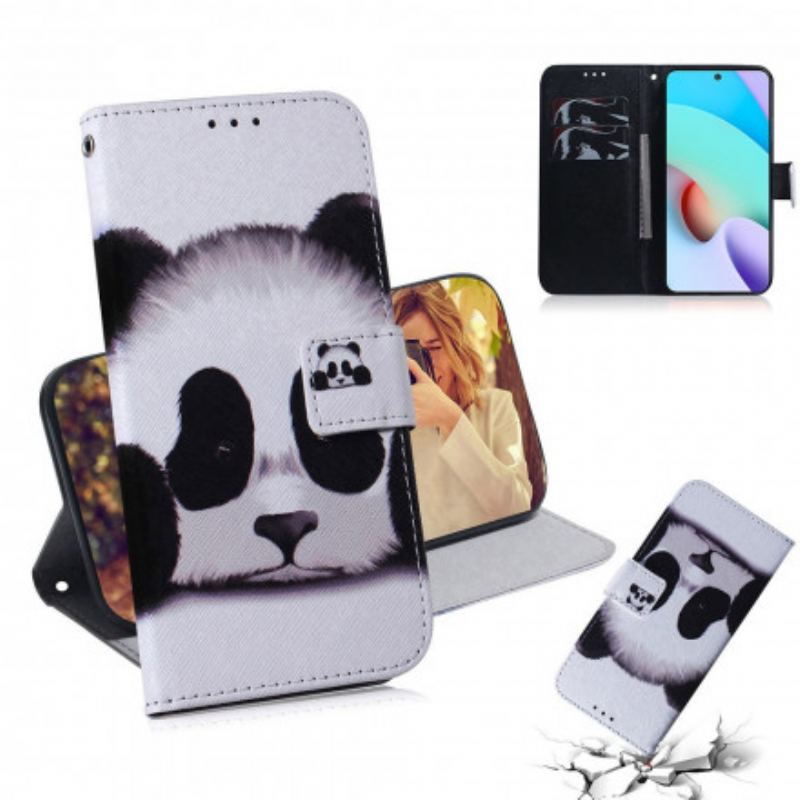 Capa Flip Para Xiaomi Redmi 10 Cara De Panda