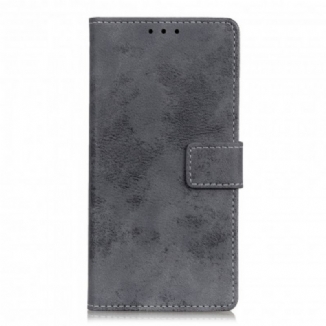 Capa Flip Para Xiaomi Redmi 10 Efeito Couro Vintage