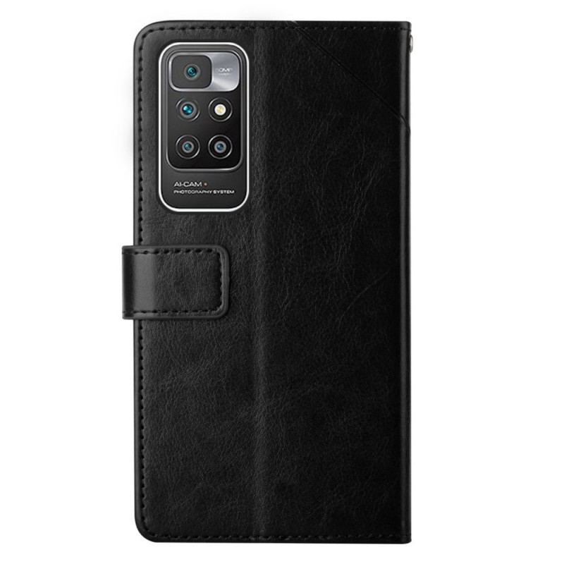 Capa Flip Para Xiaomi Redmi 10 Estilo Couro Geo Y Design