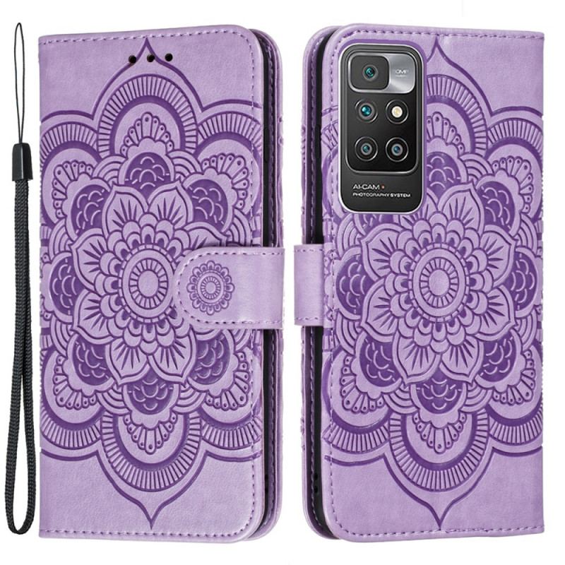 Capa Flip Para Xiaomi Redmi 10 Mandala Completa