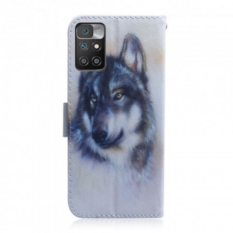 Capa Flip Para Xiaomi Redmi 10 Olhar Canino