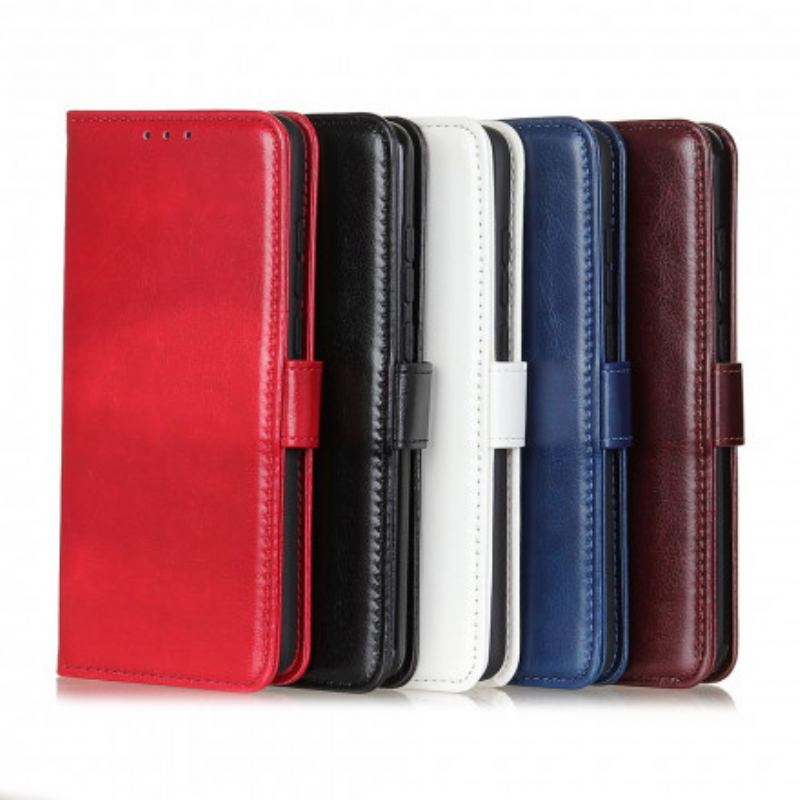 Capa Flip Para Xiaomi Redmi 10 Refinamento De Couro Sintético