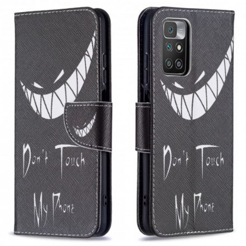 Capa Flip Para Xiaomi Redmi 10 Telefone Do Diabo