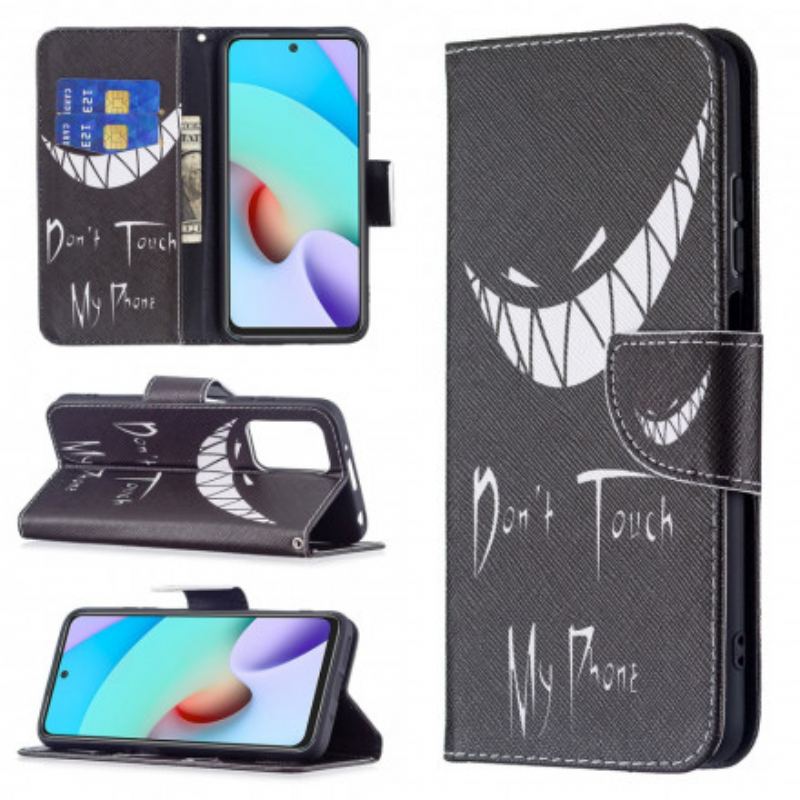 Capa Flip Para Xiaomi Redmi 10 Telefone Do Diabo