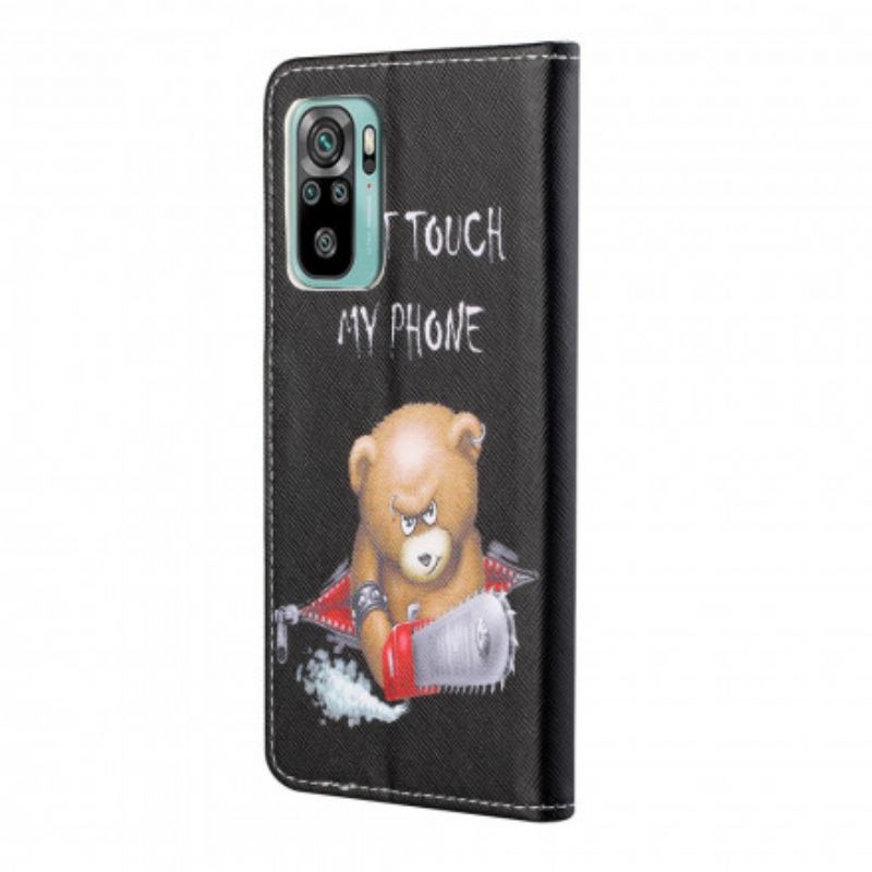 Capa Flip Para Xiaomi Redmi 10 Urso Perigoso