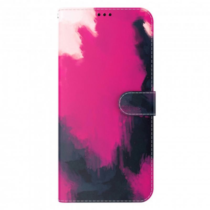 Capa Folio Para Xiaomi Redmi 10 Aquarela