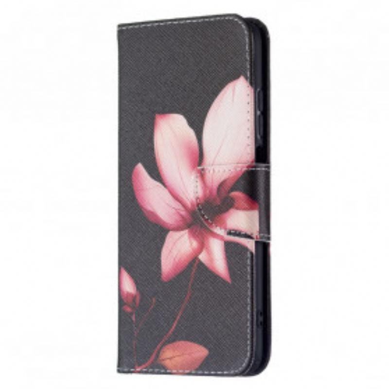 Capa Folio Para Xiaomi Redmi 10 Flor Rosa