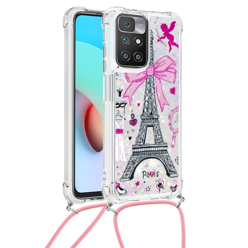 Capa Para Xiaomi Redmi 10 De celular Na Torre Eiffel Cordon