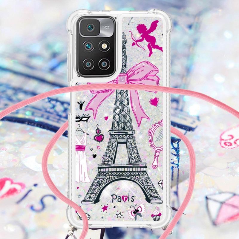 Capa Para Xiaomi Redmi 10 De celular Na Torre Eiffel Cordon