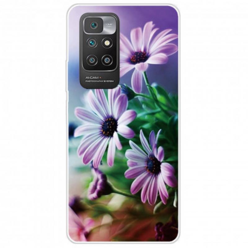 Capa Para Xiaomi Redmi 10 Flores Realistas