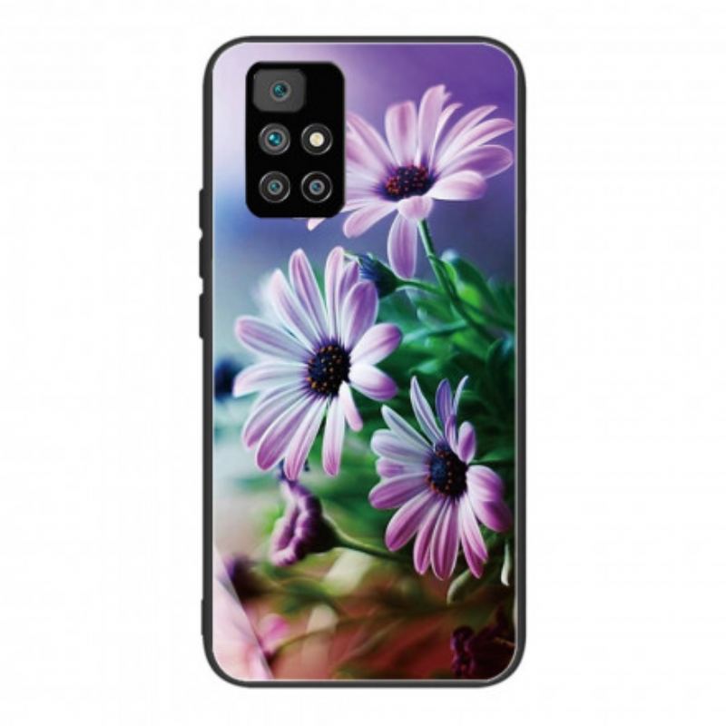 Capa Para Xiaomi Redmi 10 Flores Realistas De Vidro Temperado