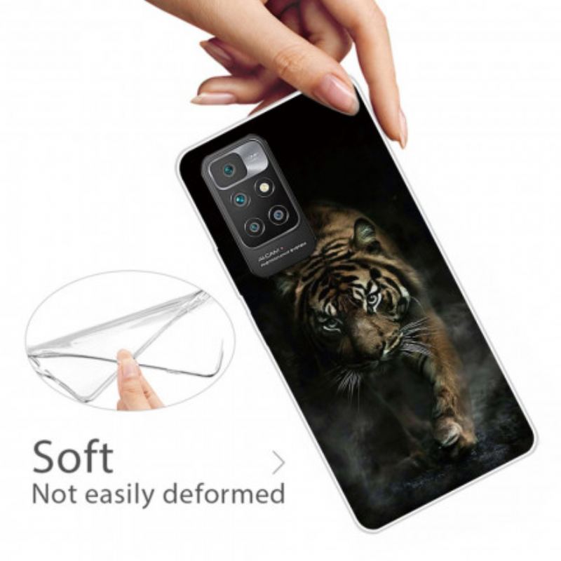 Capa Para Xiaomi Redmi 10 Tigre Flexível