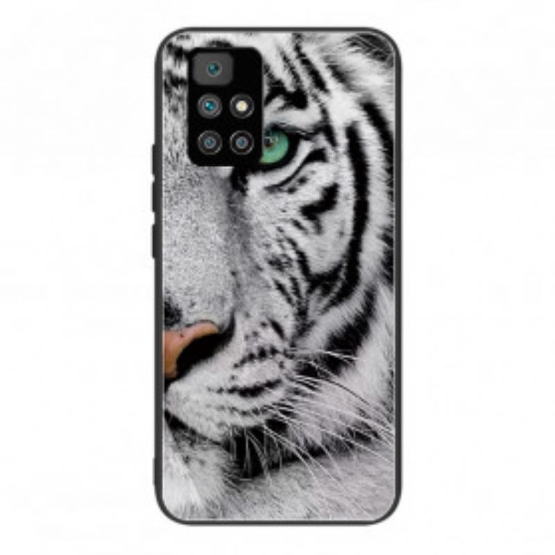 Capa Para Xiaomi Redmi 10 Vidro Temperado Tigre