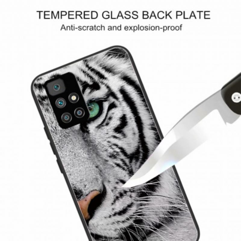 Capa Para Xiaomi Redmi 10 Vidro Temperado Tigre