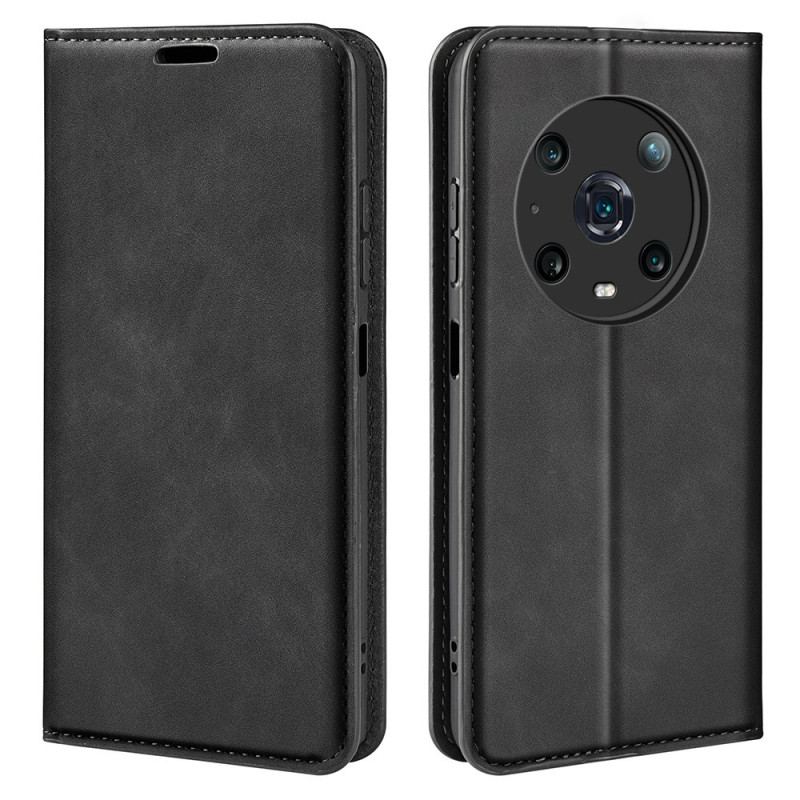 Capa De Celular Para Honor Magic 4 Pro Flip Suavidade Ao Toque Da Pele