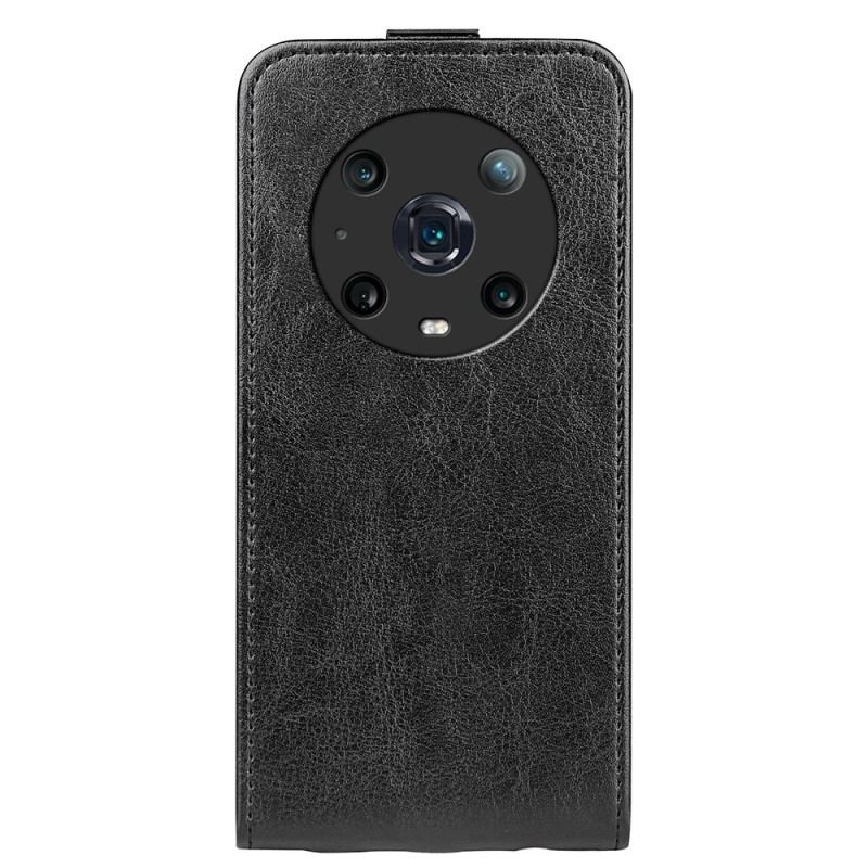 Capa De Couro Para Honor Magic 4 Pro Flip Aba Vertical