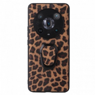 Capa Para Honor Magic 4 Pro Leopard Com Anel De Suporte