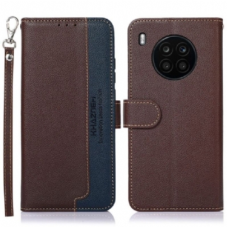 Capa Flip Para Honor 50 Lite Estilo Lichia Rfid Khazneh