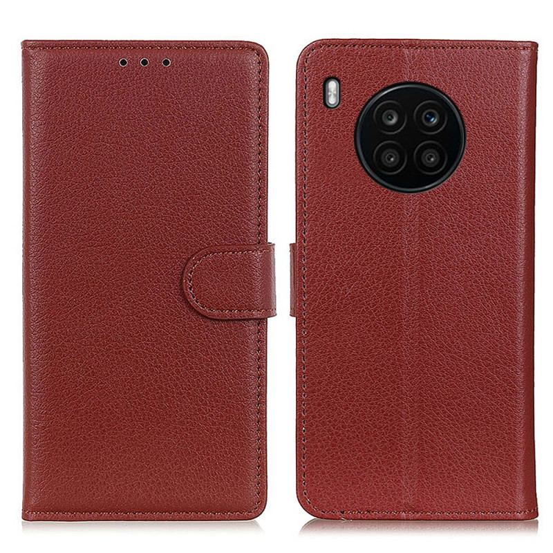 Capa Flip Para Honor 50 Lite Textura Lichia