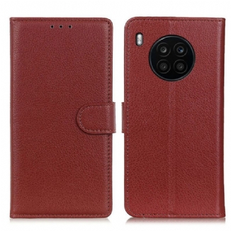 Capa Flip Para Honor 50 Lite Textura Lichia