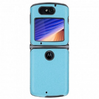 Capa Para Motorola Razr 5G Couro Sintético Lixado