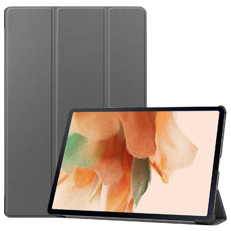 Capa De Celular Para Samsung Galaxy Tab S7 FE Suporte Para Caneta Com Três Dobras