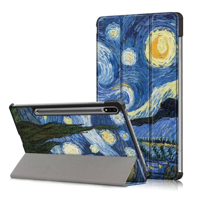 Capa De Celular Para Samsung Galaxy Tab S7 FE Van Gogh Aprimorado