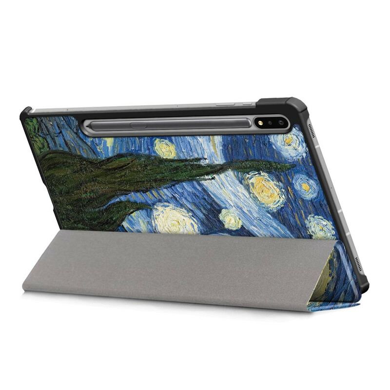 Capa De Celular Para Samsung Galaxy Tab S7 FE Van Gogh Aprimorado