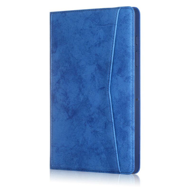 Capa Para Samsung Galaxy Tab S7 FE Efeito Couro Empresarial