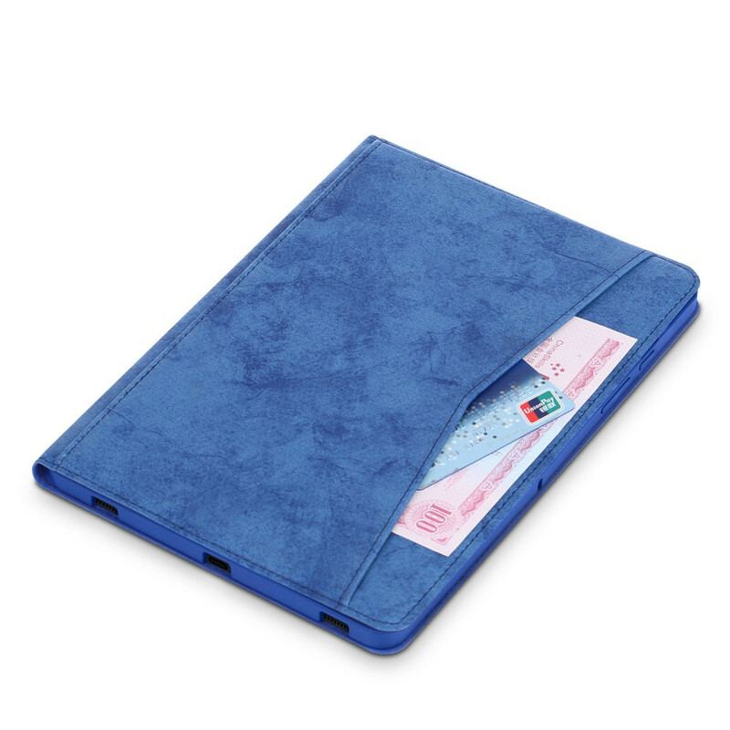 Capa Para Samsung Galaxy Tab S7 FE Efeito Couro Empresarial