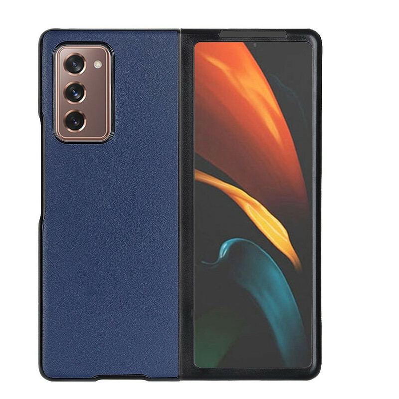 Capa De Celular Para Samsung Galaxy Z Fold 2 Couro Híbrido E Genuíno