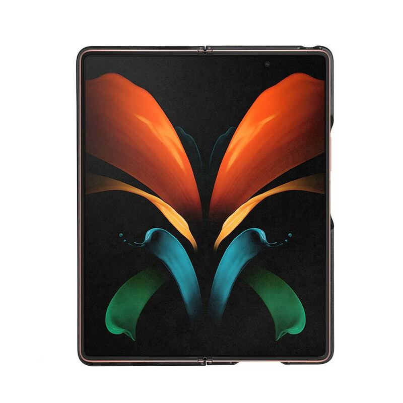 Capa De Celular Para Samsung Galaxy Z Fold 2 Couro Híbrido E Genuíno