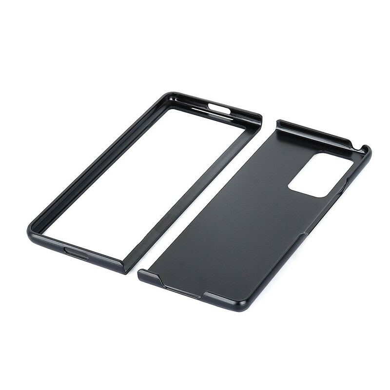 Capa De Celular Para Samsung Galaxy Z Fold 2 Couro Híbrido E Genuíno