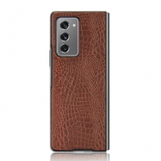 Capa Para Samsung Galaxy Z Fold 2 Estilo De Pele De Crocodilo