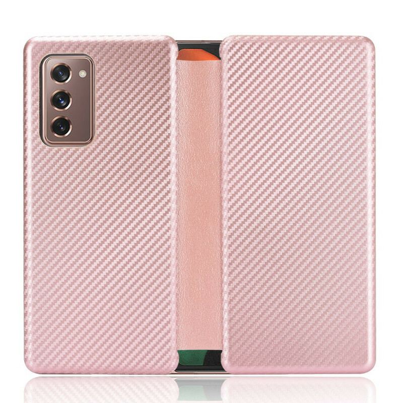 Capa Para Samsung Galaxy Z Fold 2 Fibra De Carbono