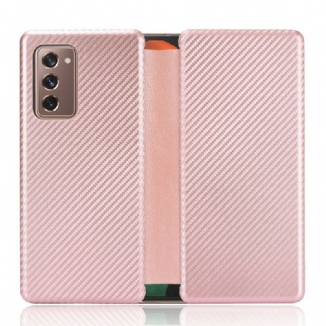 Capa Para Samsung Galaxy Z Fold 2 Fibra De Carbono