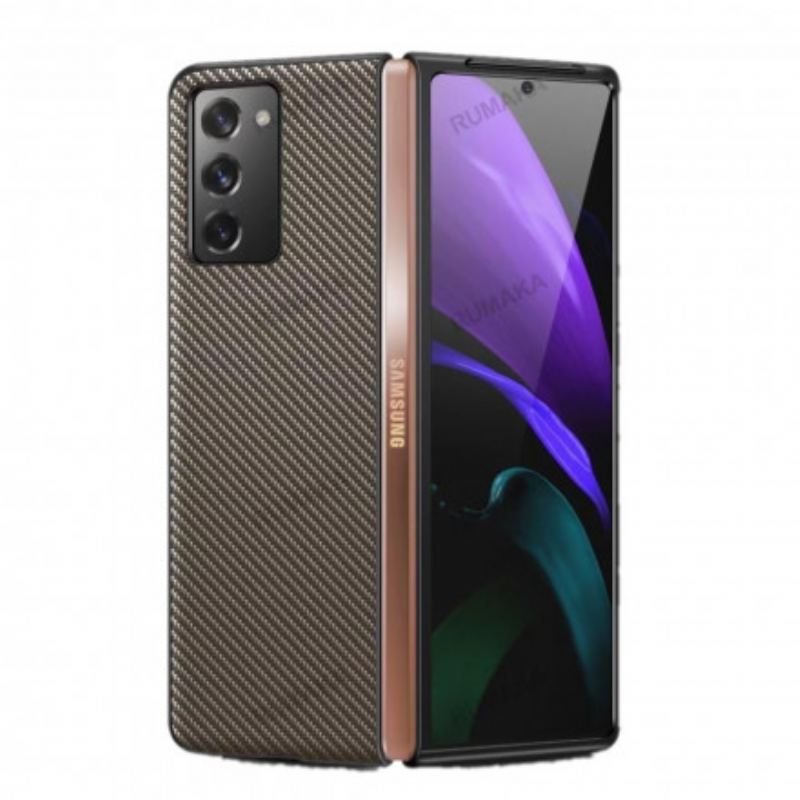 Capa Para Samsung Galaxy Z Fold 2 Fibra De Carbono Premium