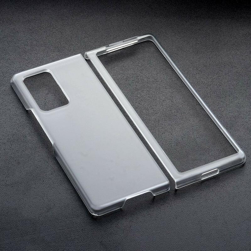 Capa Para Samsung Galaxy Z Fold 2 Plástico Transparente Fosco