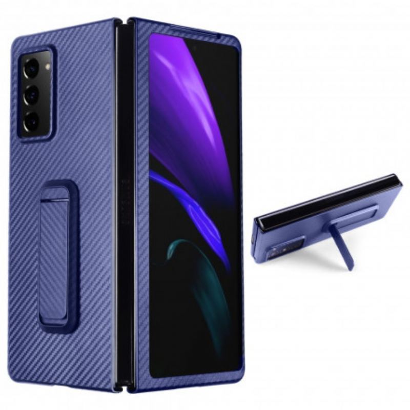 Capa Para Samsung Galaxy Z Fold 2 Texturizado Com Suporte Mãos-livres