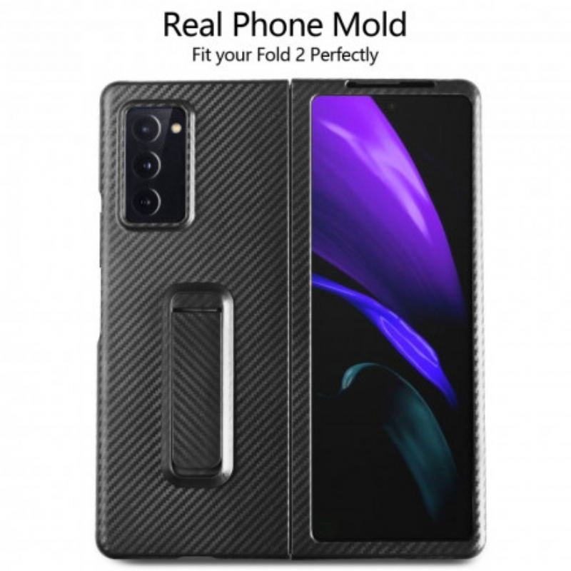 Capa Para Samsung Galaxy Z Fold 2 Texturizado Com Suporte Mãos-livres