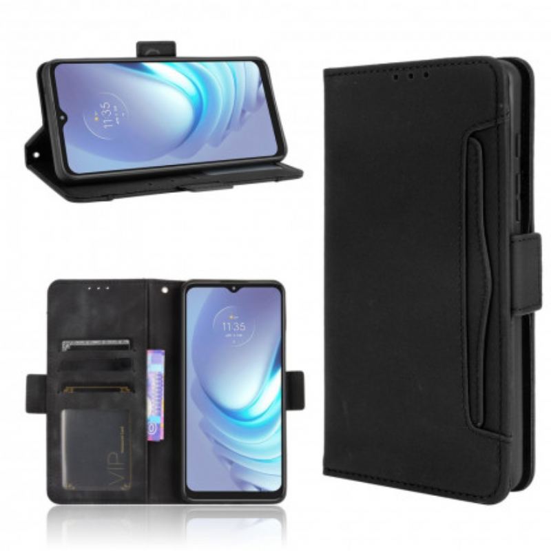 Capa Em Pele Para Moto G50 Multi-card Premier Class