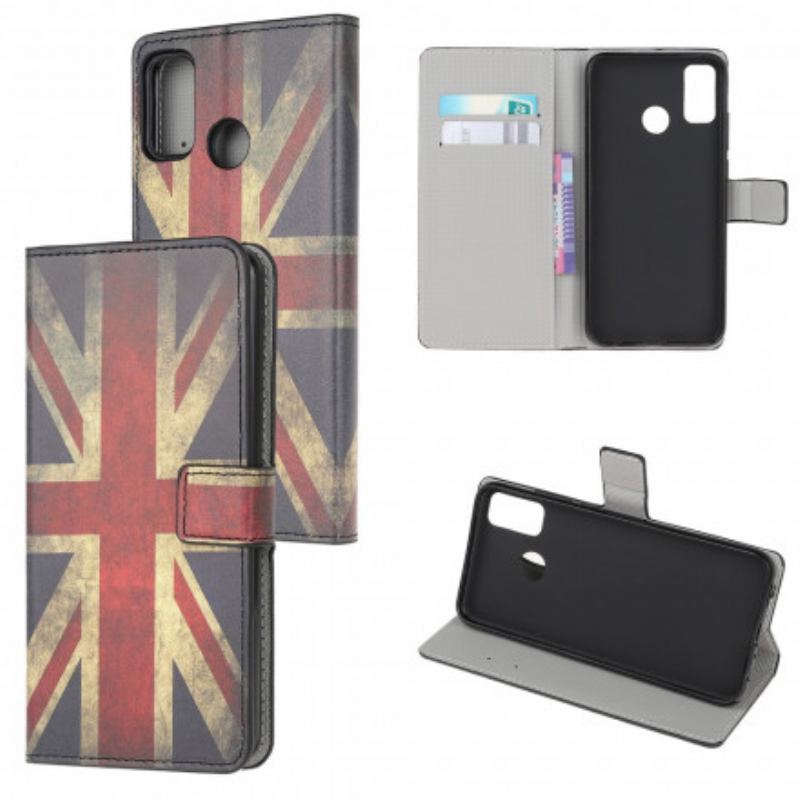 Capa Flip Para Moto G50 Bandeira Da Inglaterra