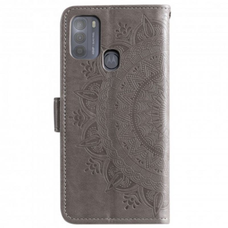 Capa Flip Para Moto G50 Mandala Do Sol