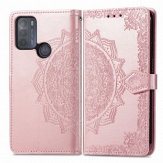 Capa Flip Para Moto G50 Mandala Idade Média