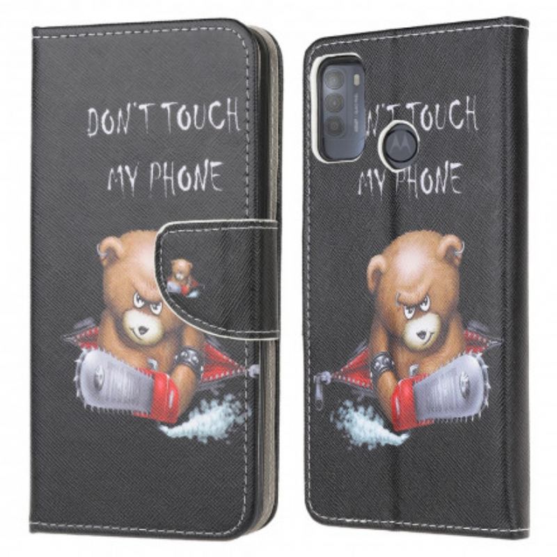 Capa Folio Para Moto G50 Urso Perigoso